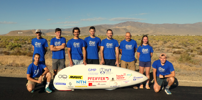 Équipe étudiante de l'IUT Annecy au Battle Mountain, Nevada 2025